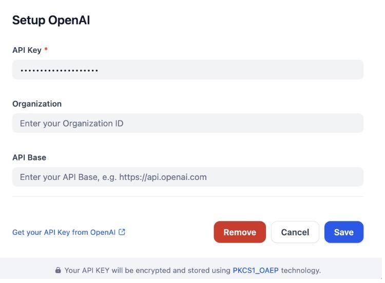 Dify OpenAI Key