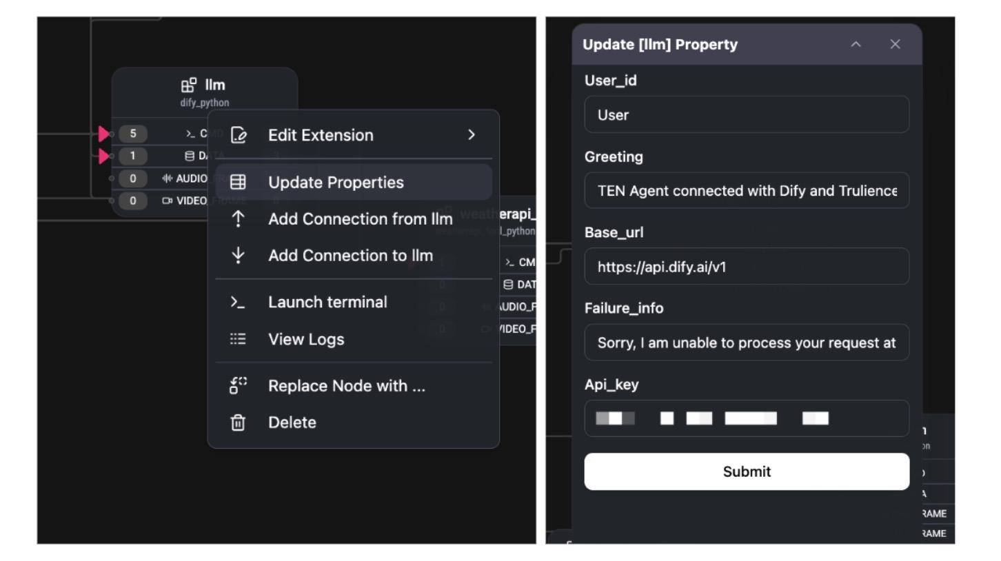 TEN AgentDify API KeyGreeting