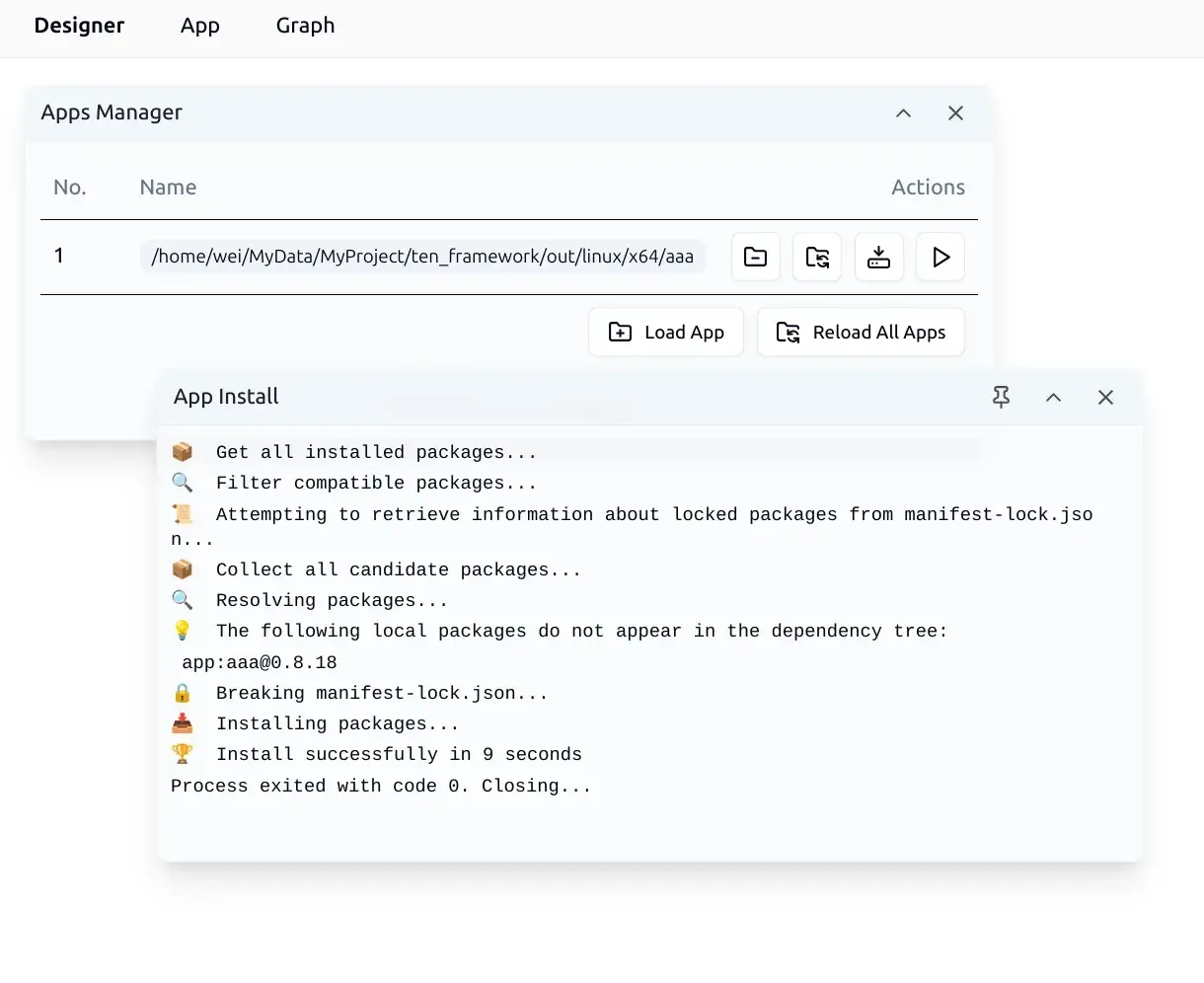 Installing all dependencies for an app